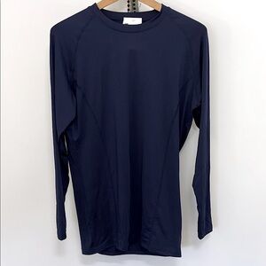 Men's  Athlio Navy Long Sleeve Shirt Sz Medium